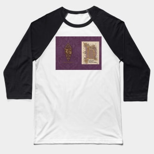 Medieval Illumination - Happiness comes from within Baseball T-Shirt